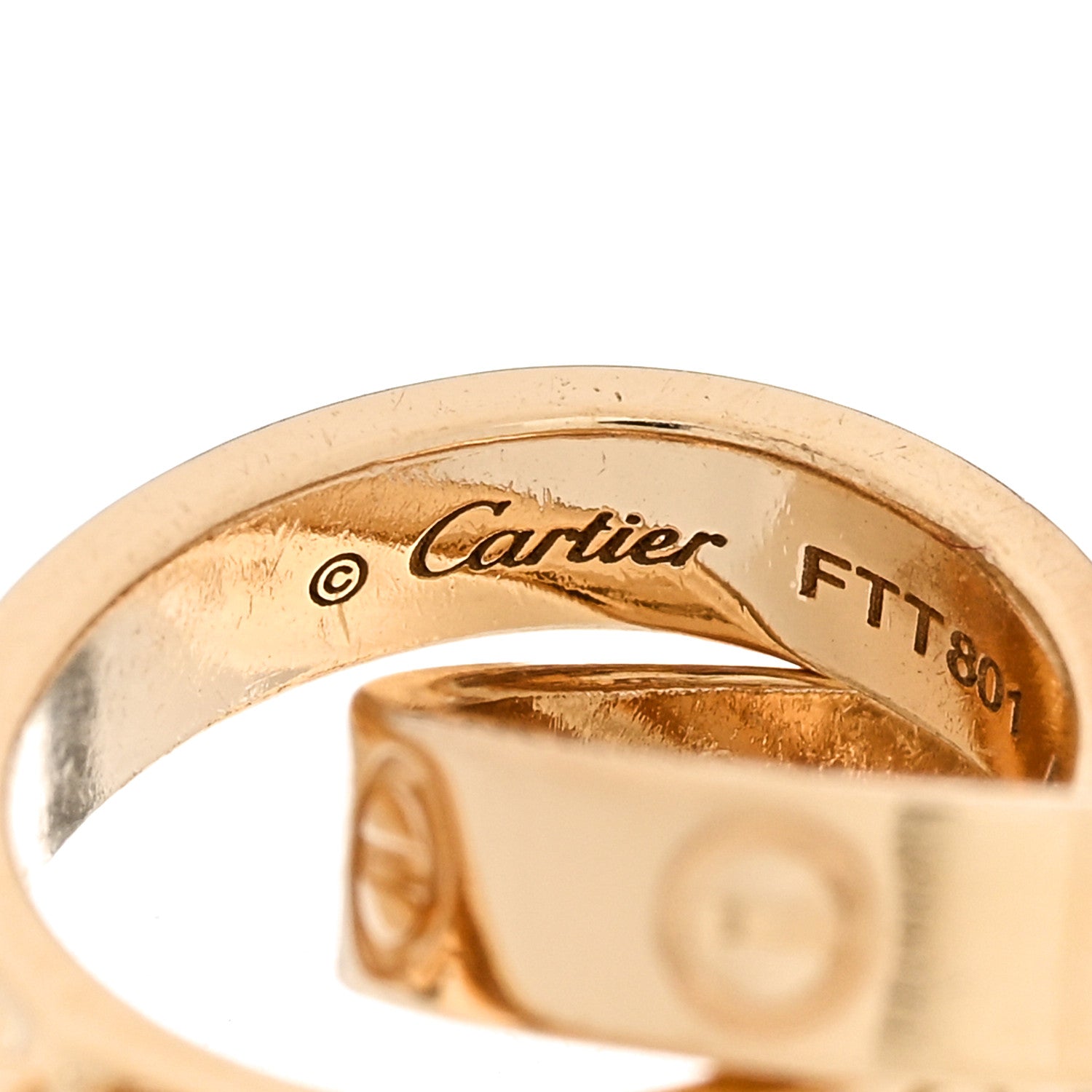 Cartier 18K Yellow Gold Interlocking LOVE Bracelet 3 of 4