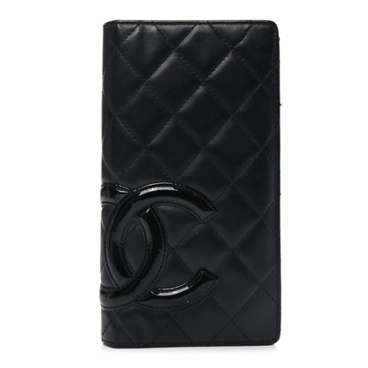 Chanel Calfskin Quilted Cambon Yen Wallet Black 1 of 9