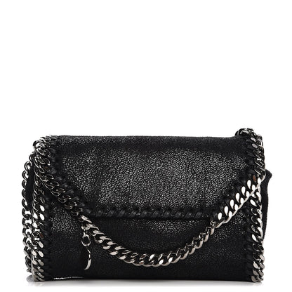 Stella McCartney Shaggy Deer Tiny Fold Over Falabella Tote Black 1 of 8