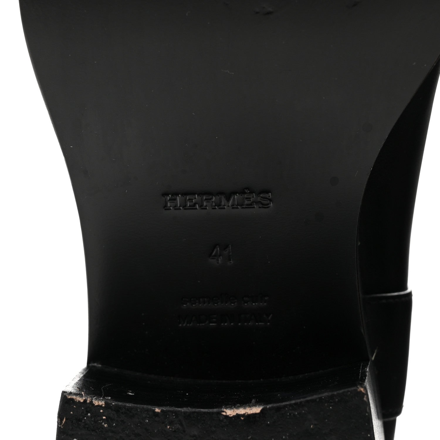 Hermes Box Riding Boots 41 Black 6 of 12