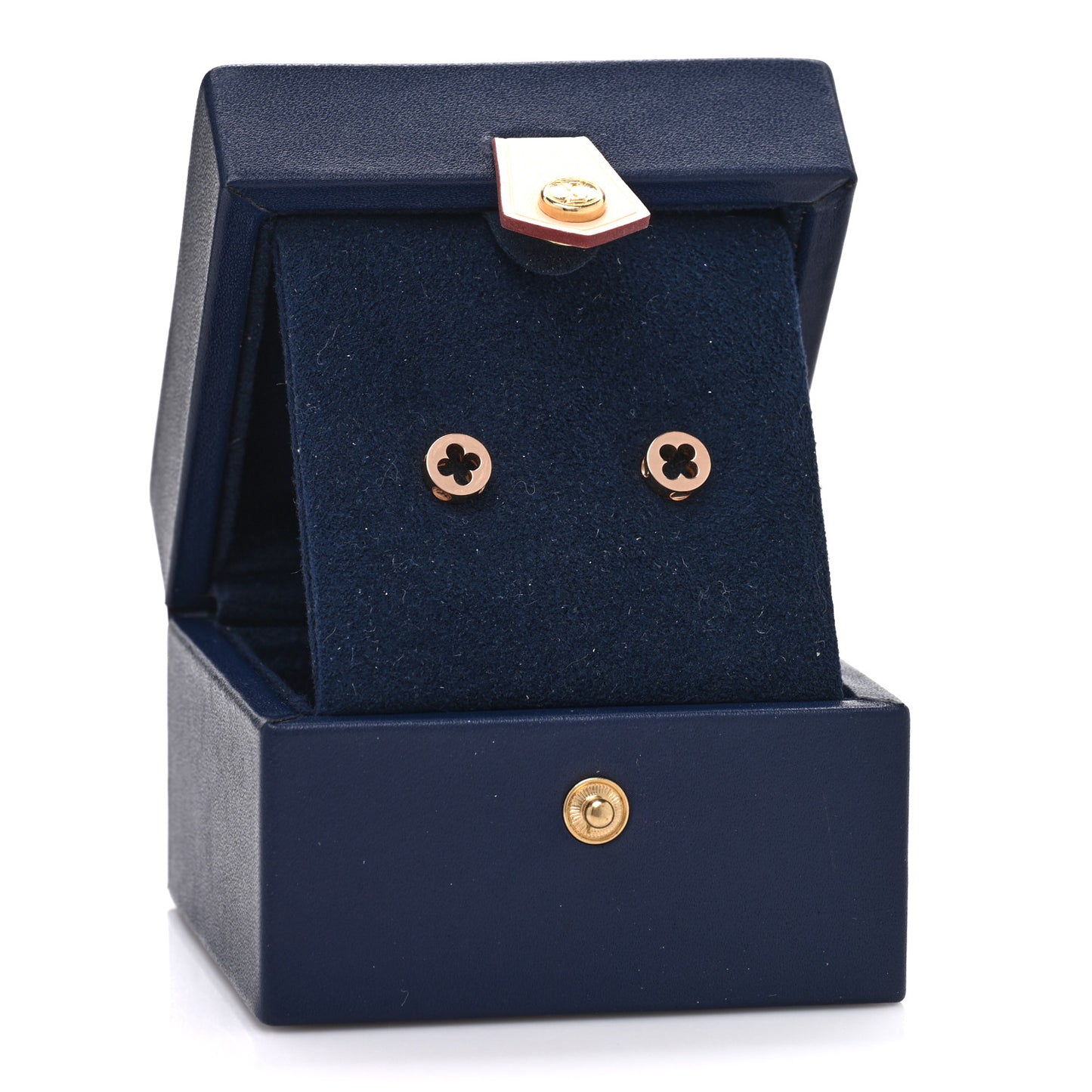 18K Pink Gold Empreinte Ear Studs Earrings
