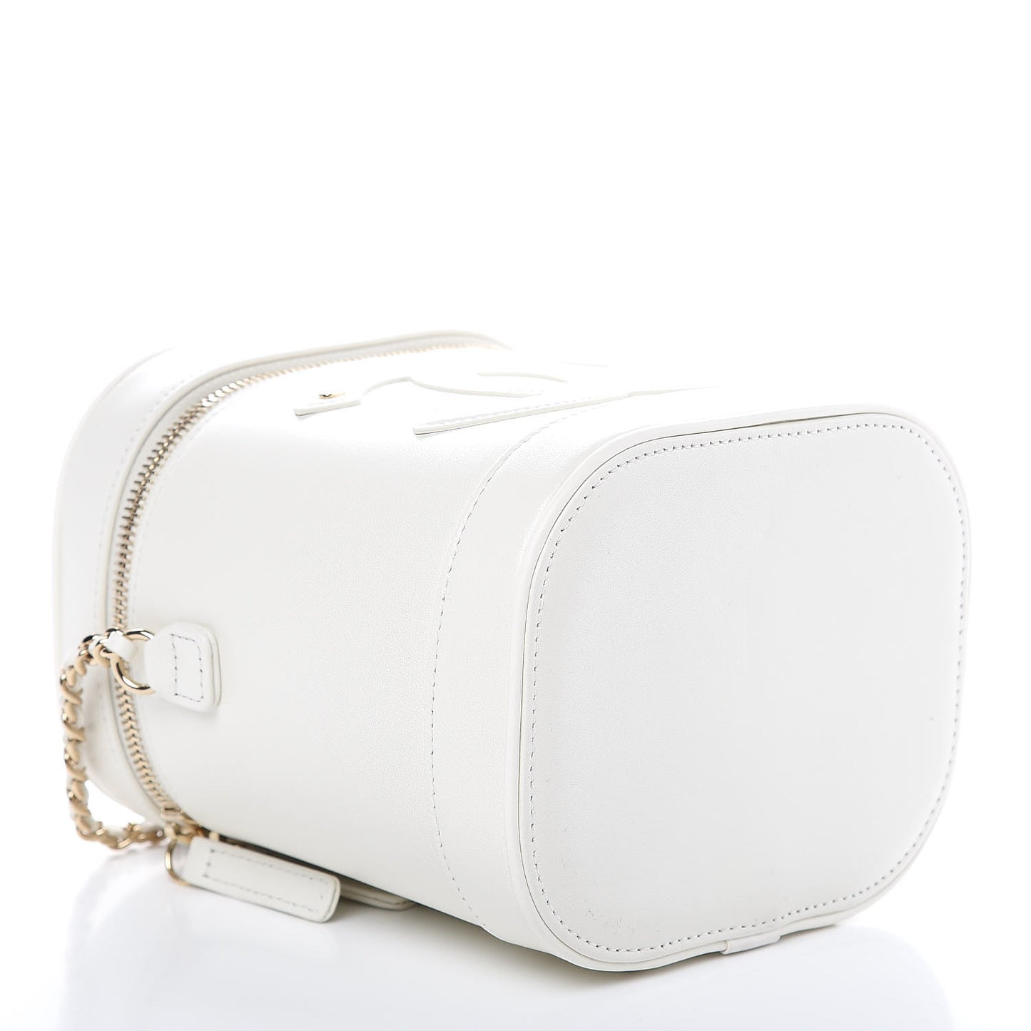 Lambskin Timeless Vanity Cosmetic Case White