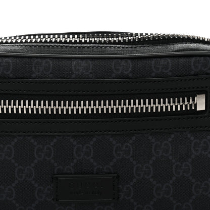 Gucci Soft GG Supreme Monogram Web Belt Bag Black Grey 8 of 10