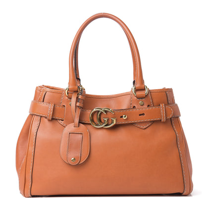 Gucci Calfskin Medium GG Running Tote Orange 1 of 14