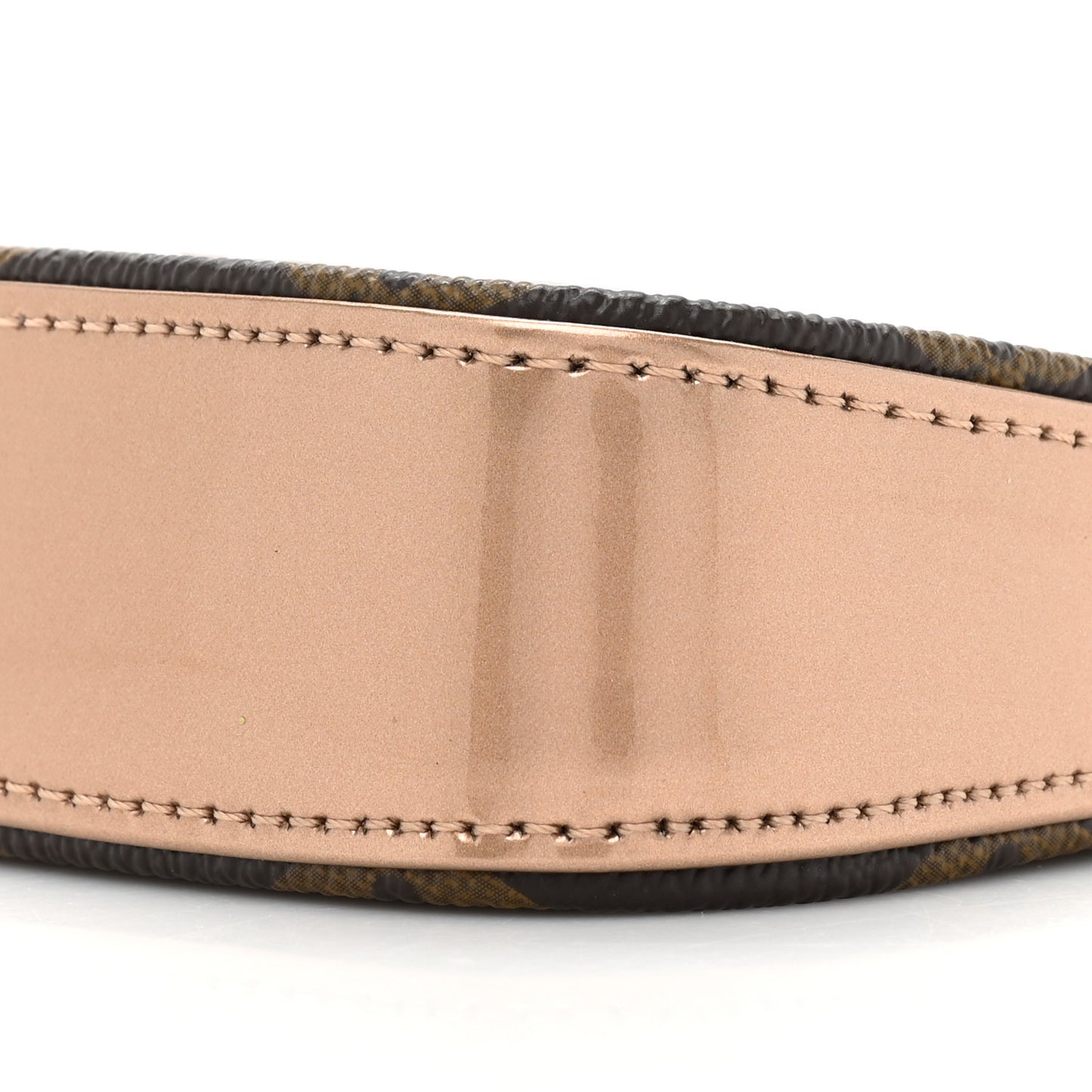 Metallic Vernis Mini Pochette Accessories Rose Gold