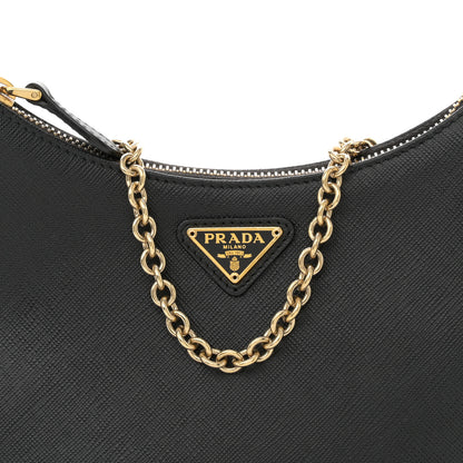 Prada Saffiano Lux Re-Edition 2005 Shoulder Bag Black 8 of 11
