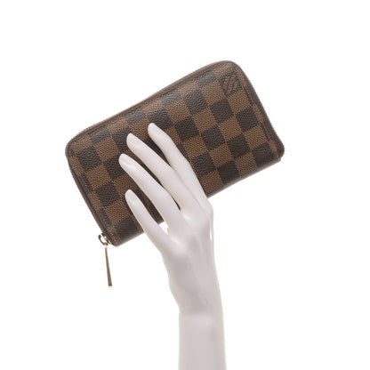 Louis Vuitton Damier Ebene Zippy Compact Wallet 2 of 6