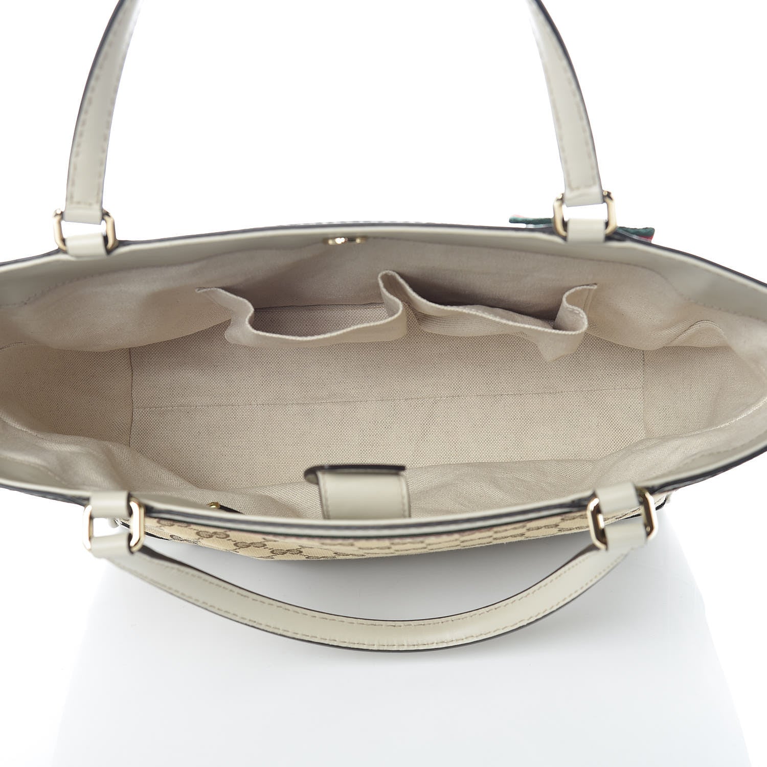 Gucci Monogram Web Medium Mayfair Tote Off White 5 of 9