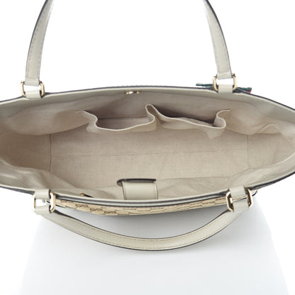 Gucci Monogram Web Medium Mayfair Tote Off White 5 of 9
