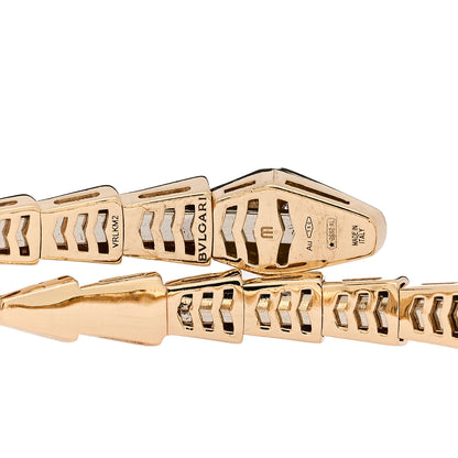 Bulgari 18K Yellow Gold Diamond Serpenti Viper Bracelet M 3 of 4