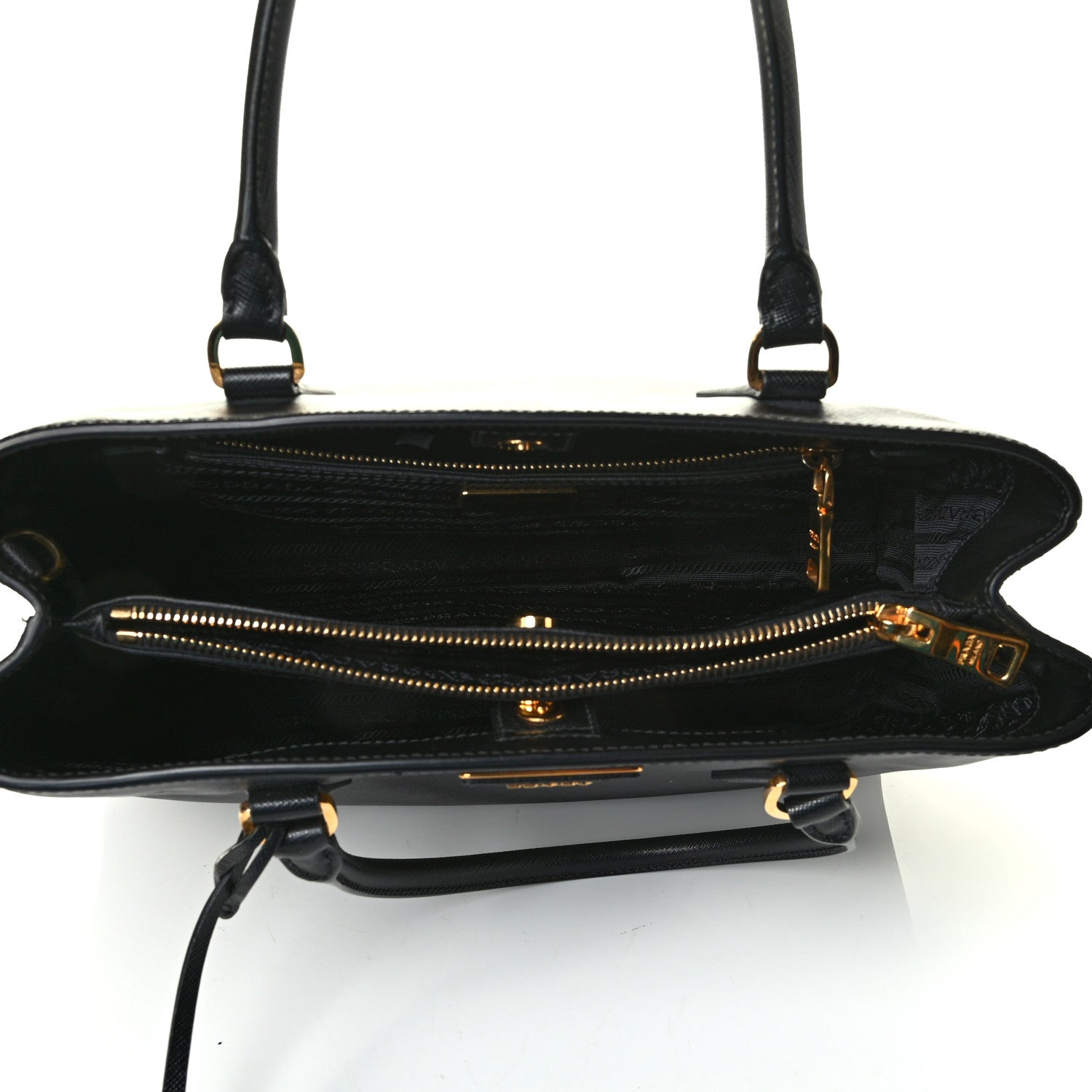 Prada Saffiano Lux Medium Tote Black 4 of 7