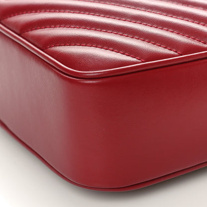 Saint Laurent Calfskin Matelasse Monogram Lou Camera Bag Opyum Red 10 of 10