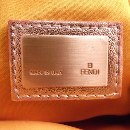 Fendi Satin Beetle Pochette Coin Purse Burgundy 6 of 10