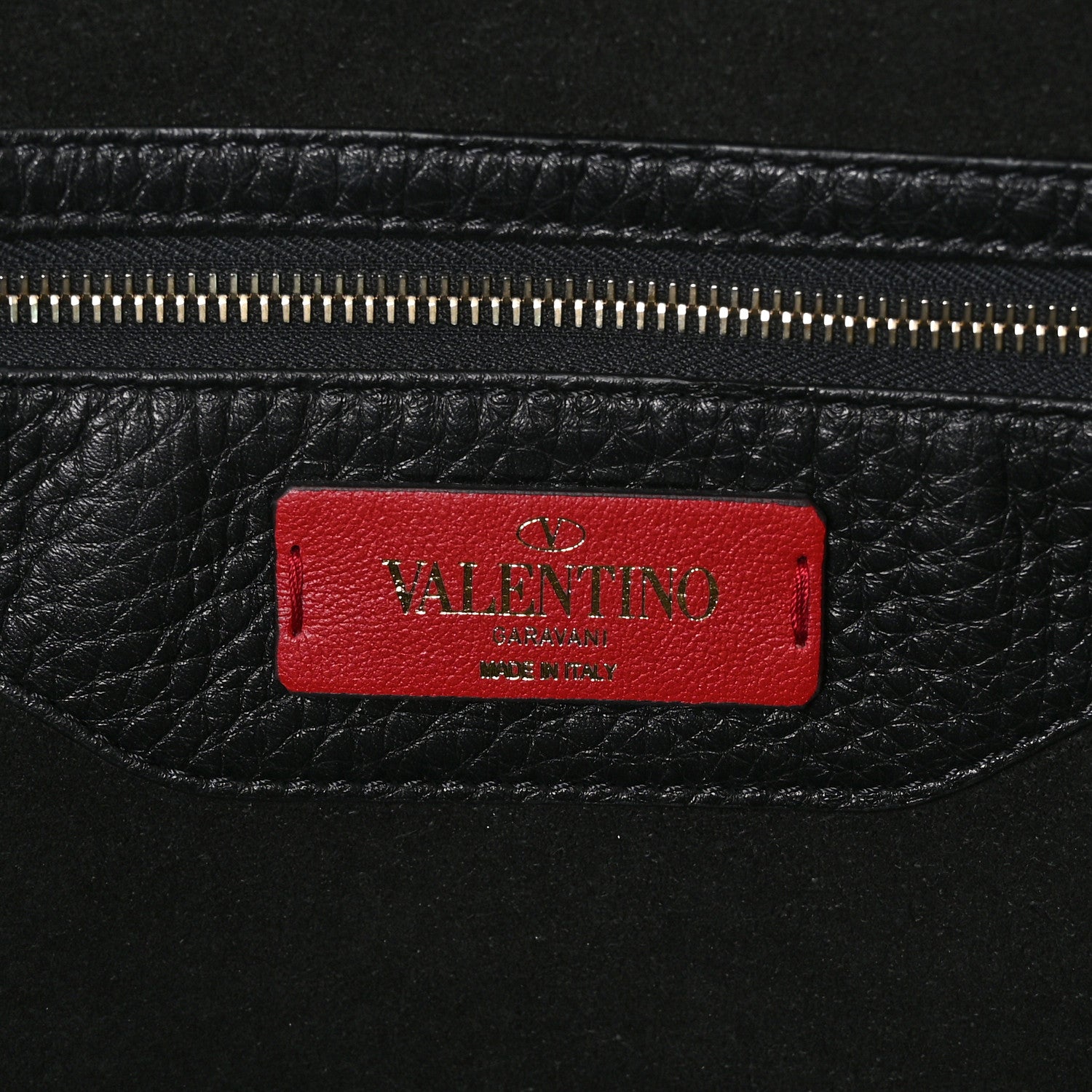 Valentino Garavani Grained Calfskin Rockstud Shoulder Tote Black 6 of 9