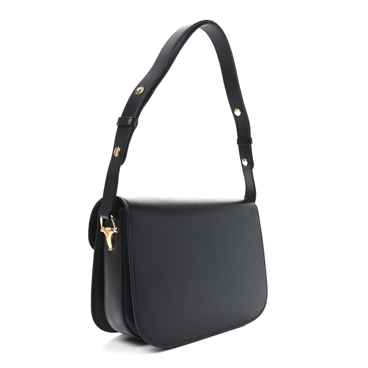 Azalea Calfskin Horsebit 1955 Shoulder Bag Black