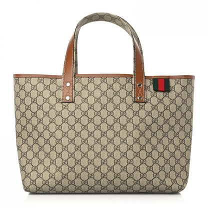 Gucci GG Plus Monogram Medium Signature Web Loop Tote Brown 1 of 10