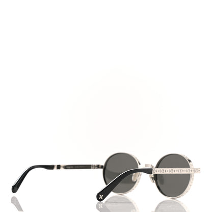 Louis Vuitton Metal Engraved The LV Round Sunglasses Z1764U Silver 4 of 5