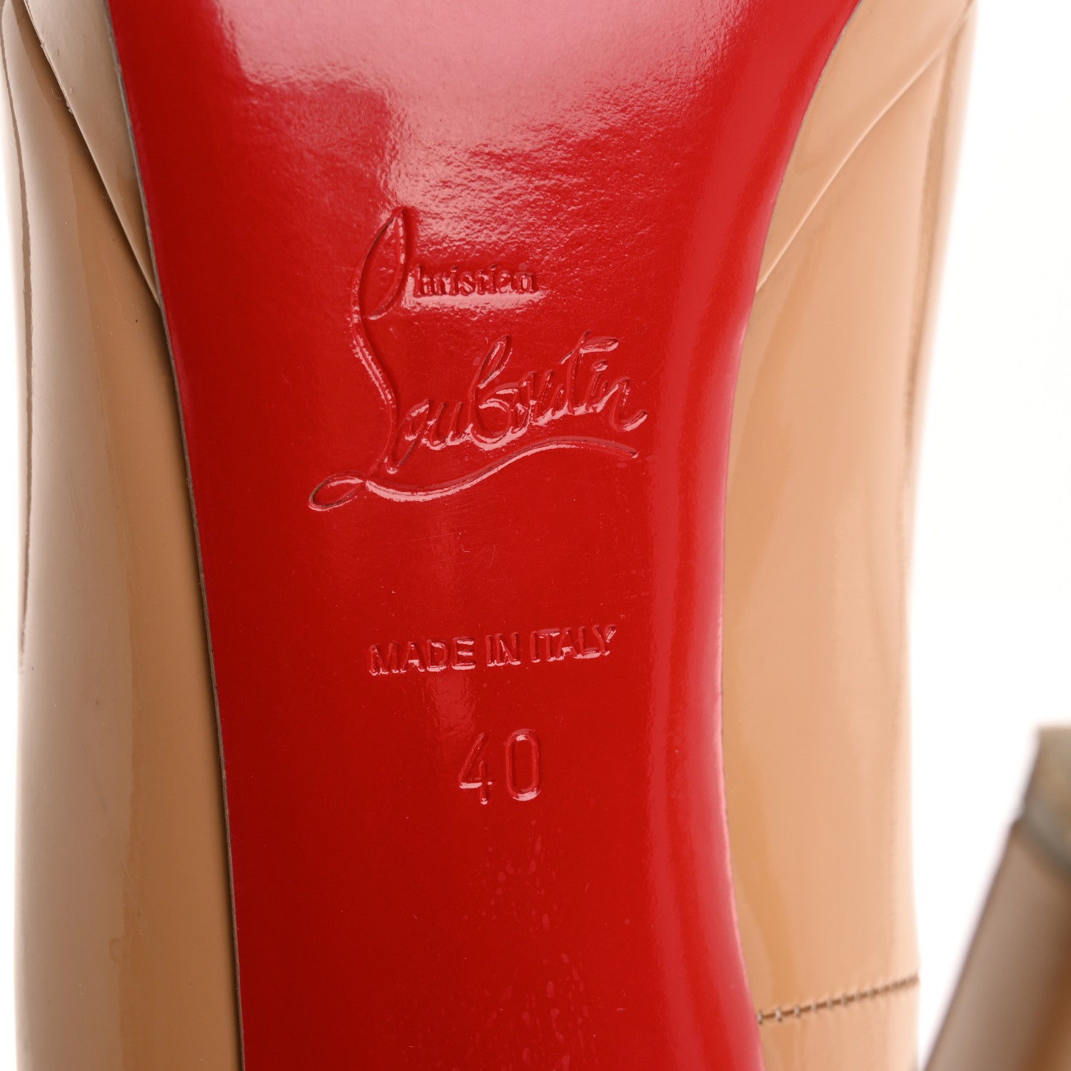 Christian Louboutin Patent Pigalle Plato 120 Pumps 40 Nude 8 of 10