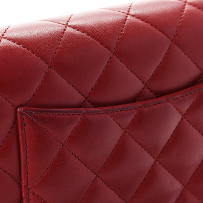 Chanel Lambskin Quilted Wallet on Chain WOC Red 5 of 5
