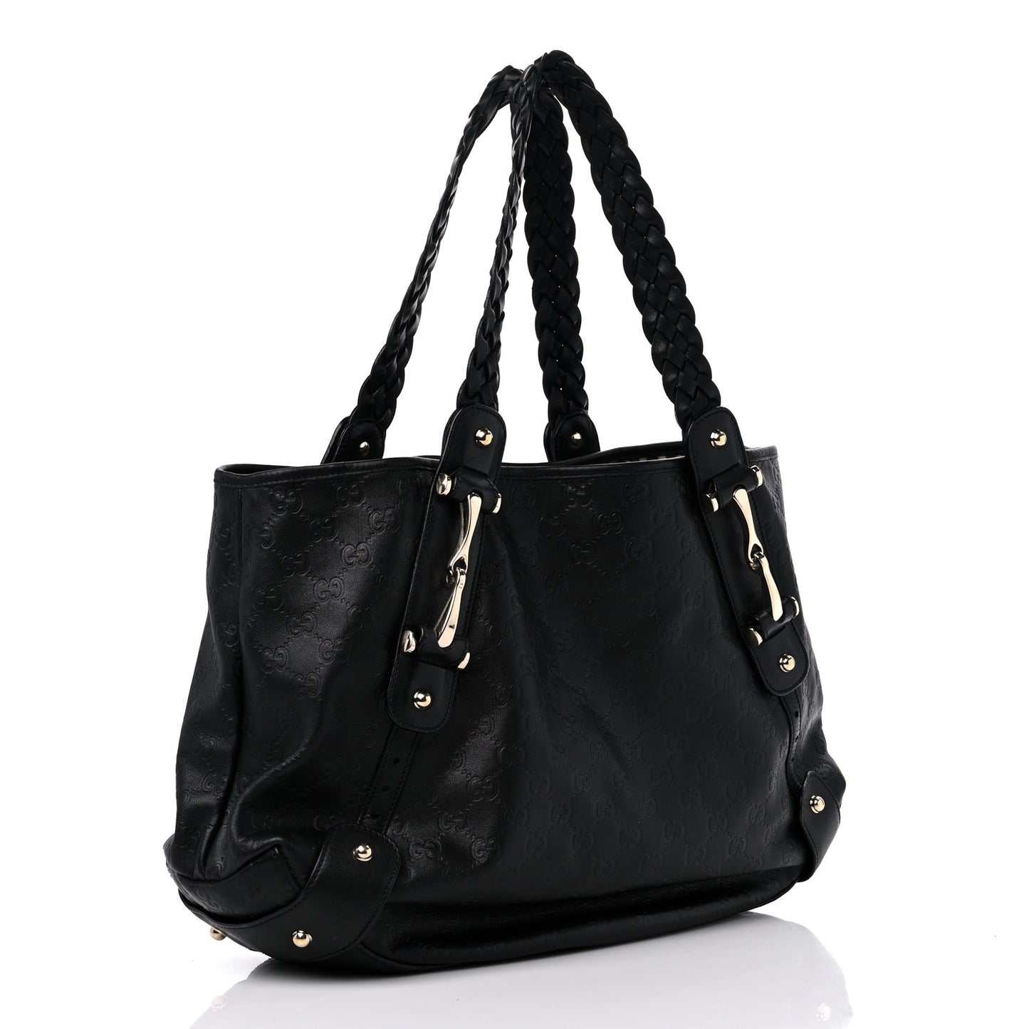 Guccissima Medium Pelham Shoulder Bag Black