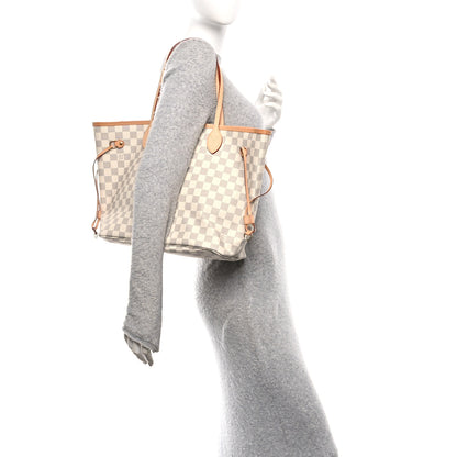 Louis Vuitton Damier Azur Neo Neverfull MM Rose Ballerine 2 of 13