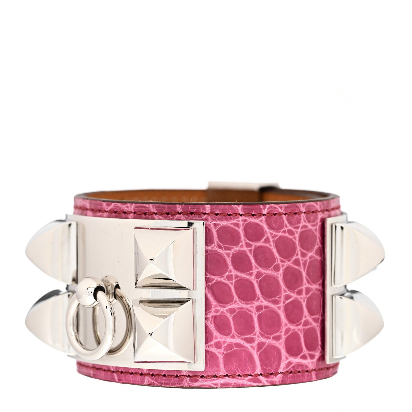 Shiny Alligator Collier De Chien CDC Bracelet S Rose Scheherazade