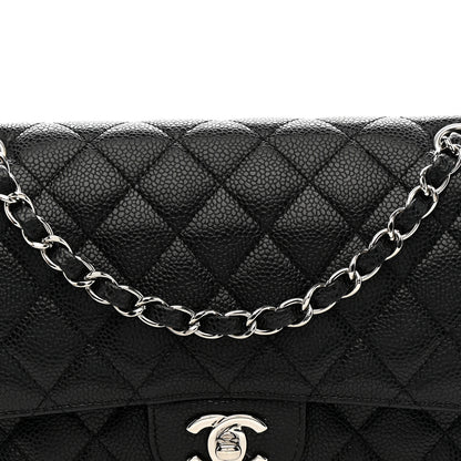 Chanel Caviar Quilted Medium Double Flap Black 8 of 11