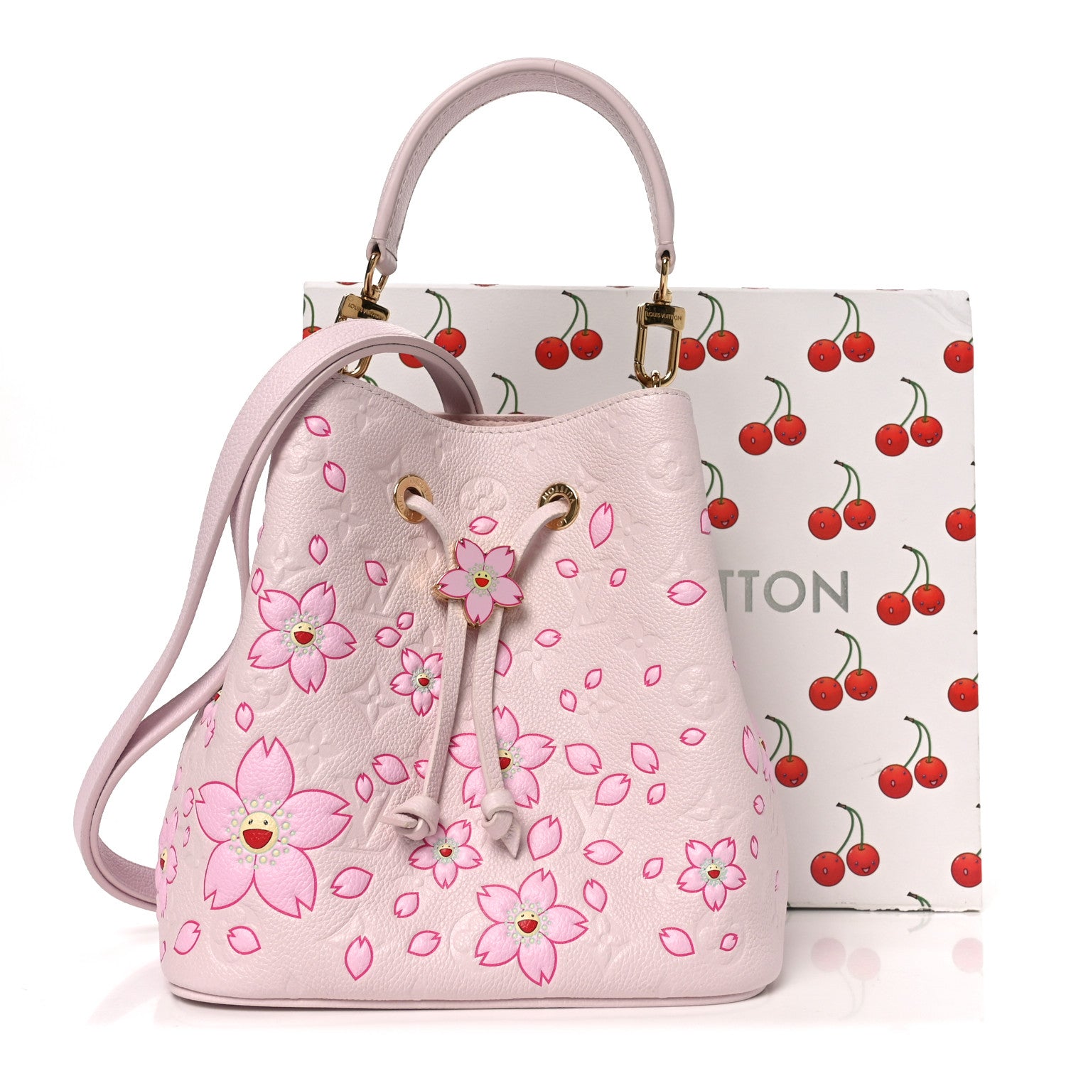 Louis Vuitton LV X TM Empreinte Cherry Blossom Neonoe BB Pink