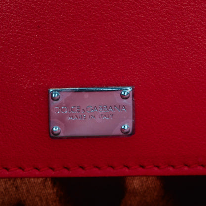 Dolce & Gabbana Calfskin Lucia Small Satchel Rosso 6 of 6