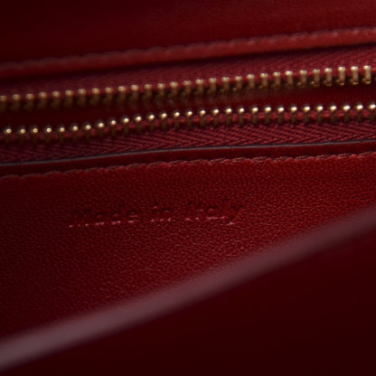 Celine Smooth Calfskin Small Classic Box Flap Bag Red 5 of 10