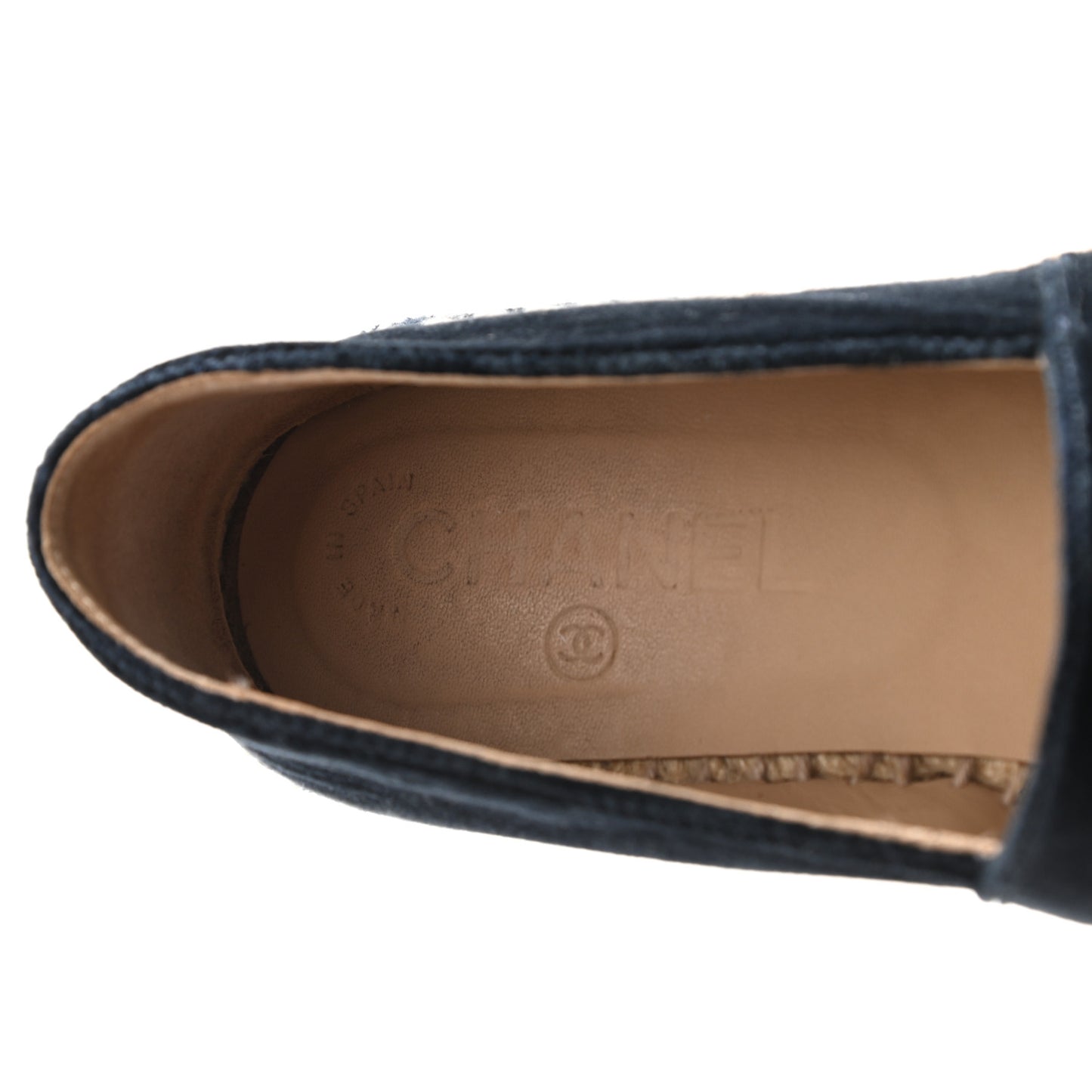 Velvet CC Espadrilles 37 Dark Navy Black