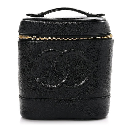 Chanel Caviar Vanity Cosmetic Case Black 1 of 13