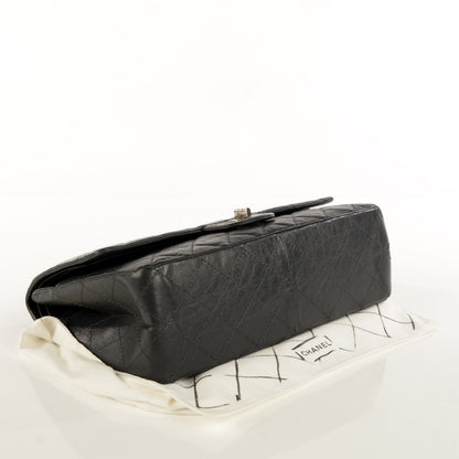 Chanel Aged Calfskin Quilted 2.55 Reissue 227 Flap Dark Grey 8 of 14