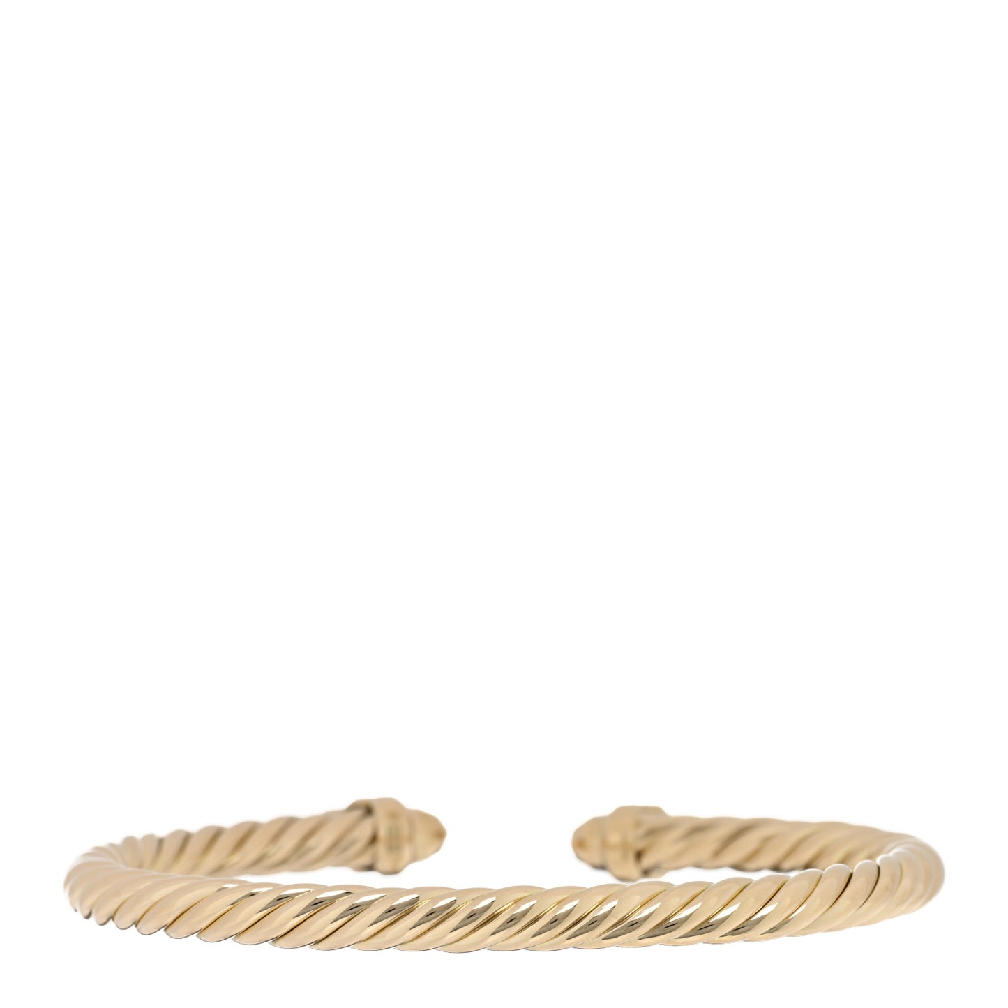 18K Yellow Gold Diamond 5mm Empire Cable Bracelet