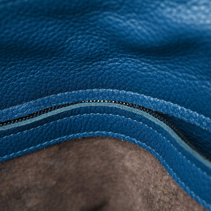 Bottega Veneta Washed Cervo Deerskin Large Hobo Blue 18 of 18