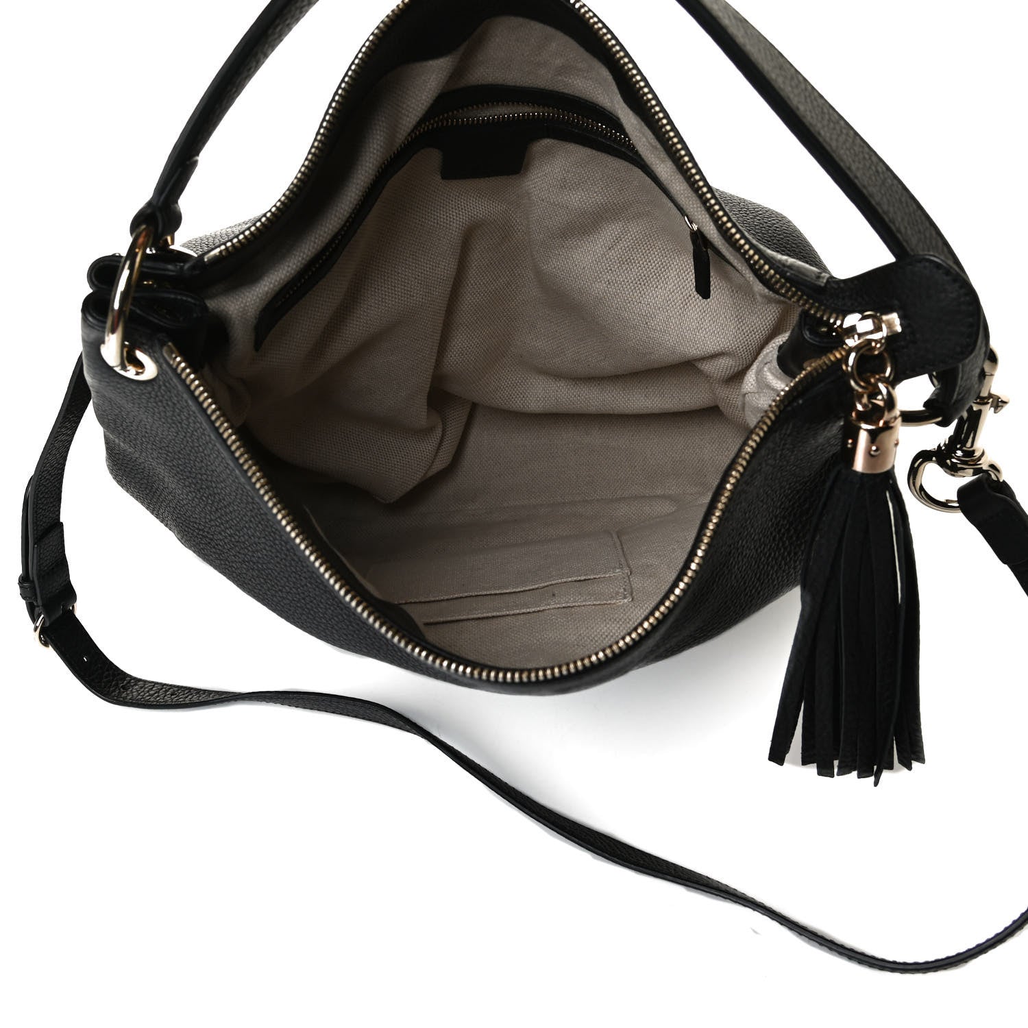 Gucci Pebbled Calfskin Large Soho Hobo Black 5 of 18