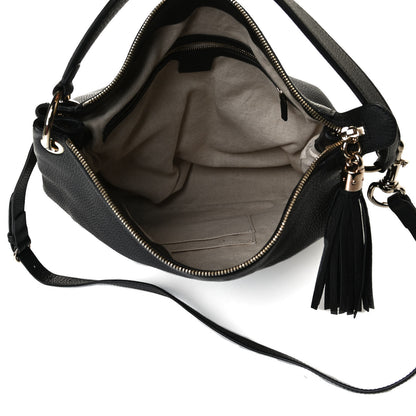 Gucci Pebbled Calfskin Large Soho Hobo Black 5 of 18