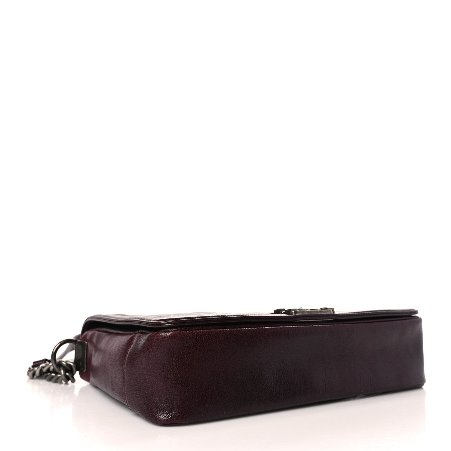 Chanel Goatskin Ombre Faded Quilted New Medium Boy Flap Burgundy 4 of 9
