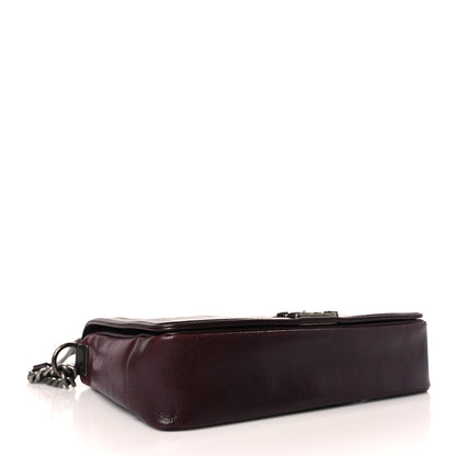 Chanel Goatskin Ombre Faded Quilted New Medium Boy Flap Burgundy 4 of 9