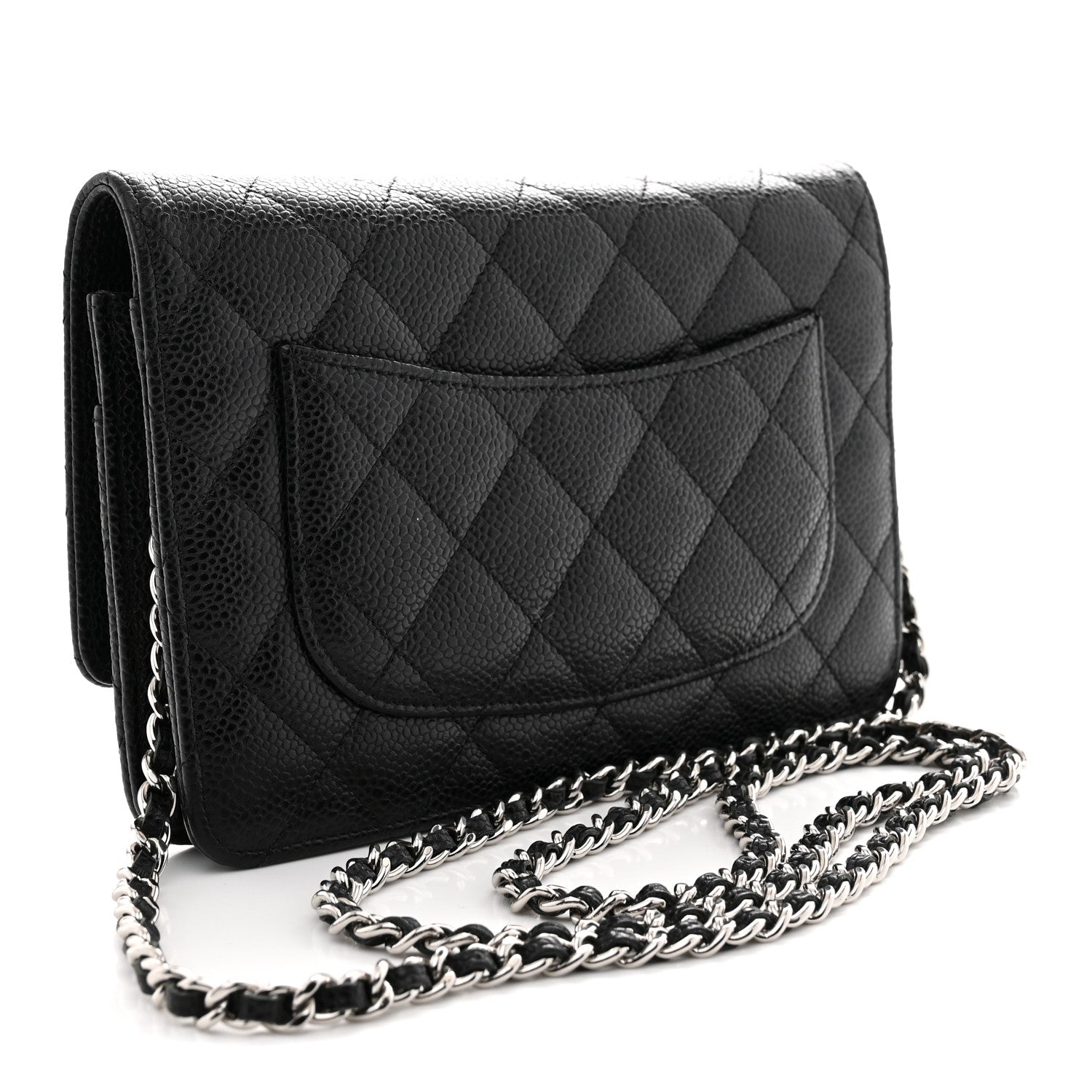 Chanel Caviar Quilted Wallet on Chain WOC Black 3 of 11