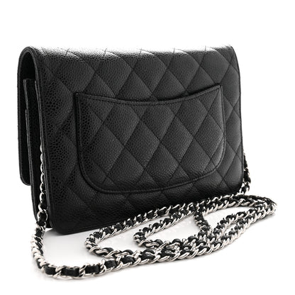 Chanel Caviar Quilted Wallet on Chain WOC Black 3 of 11