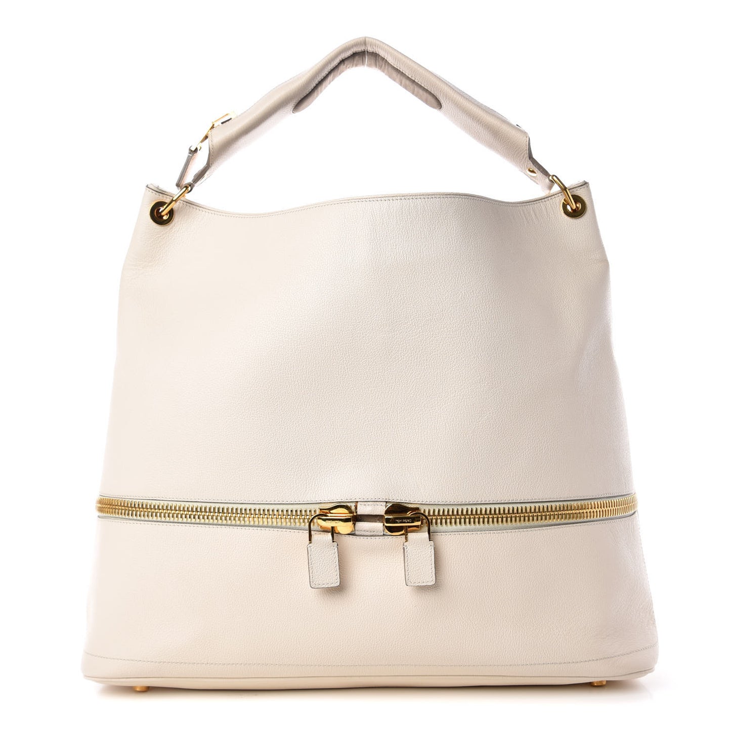 Vendome Calfskin Nina Utiity Hobo Ivory
