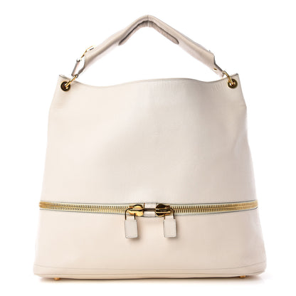 Tom Ford Vendome Calfskin Nina Utiity Hobo Ivory 1 of 8