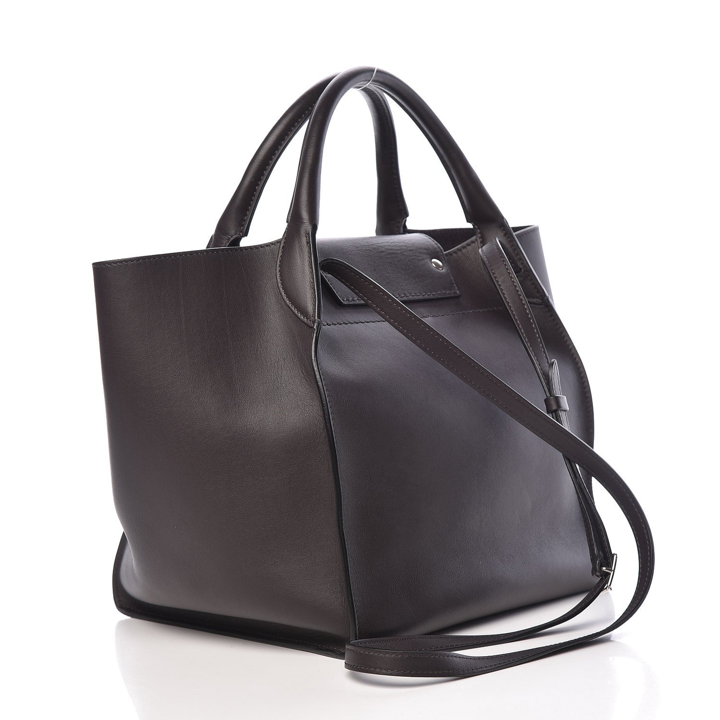 Smooth Calfskin Small Big Bag Liquorice