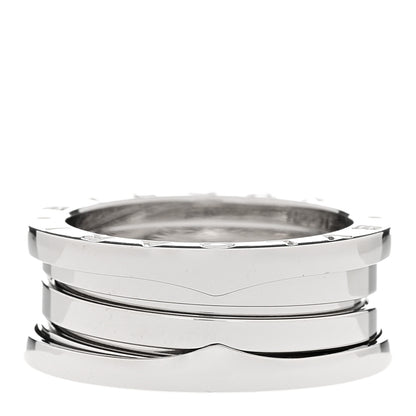 Bulgari 18K White Gold B.Zero1 Two-Band Ring 54 6.75 3 of 8