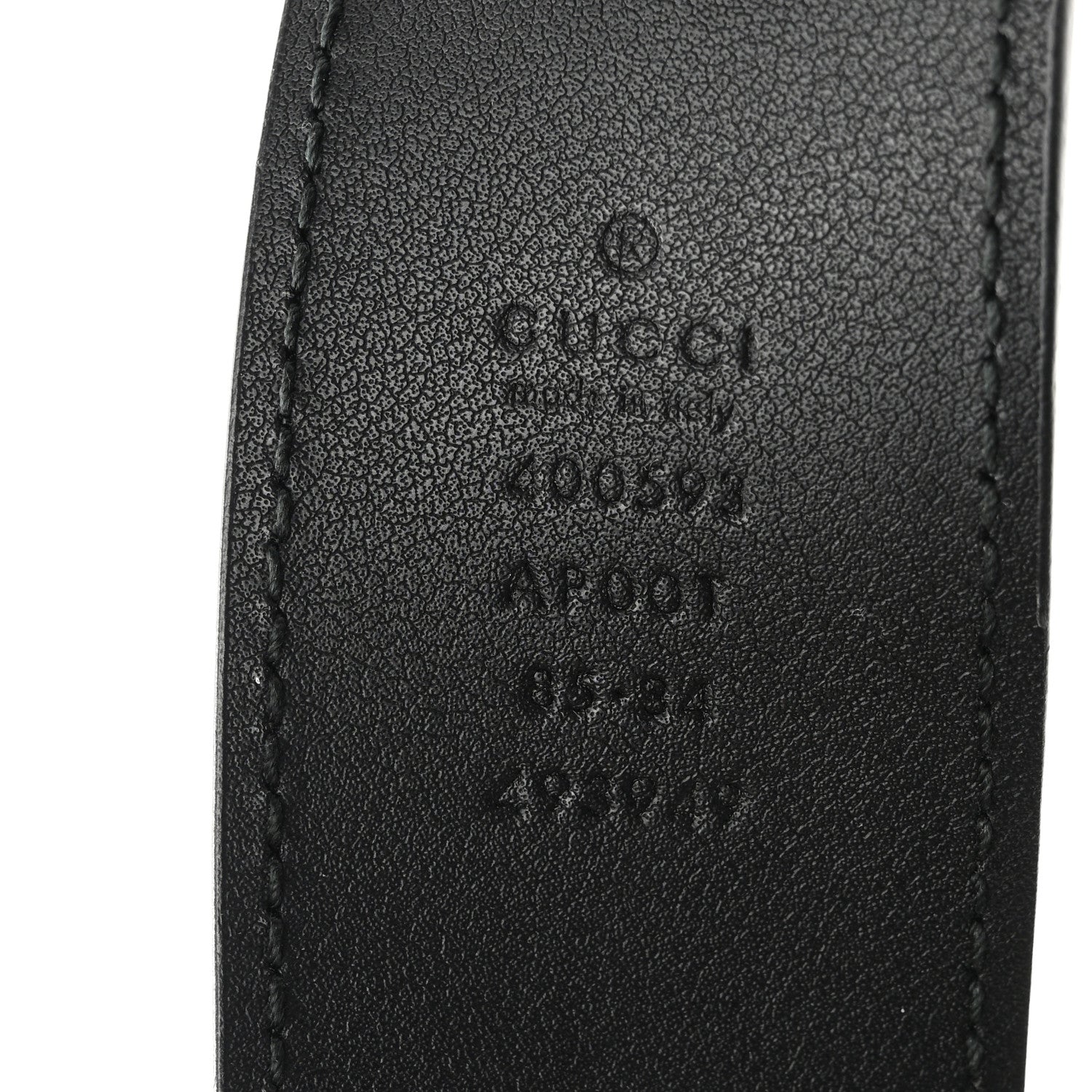 Gucci Calfskin Double G 40mm Belt 85 34 Black 3 of 6