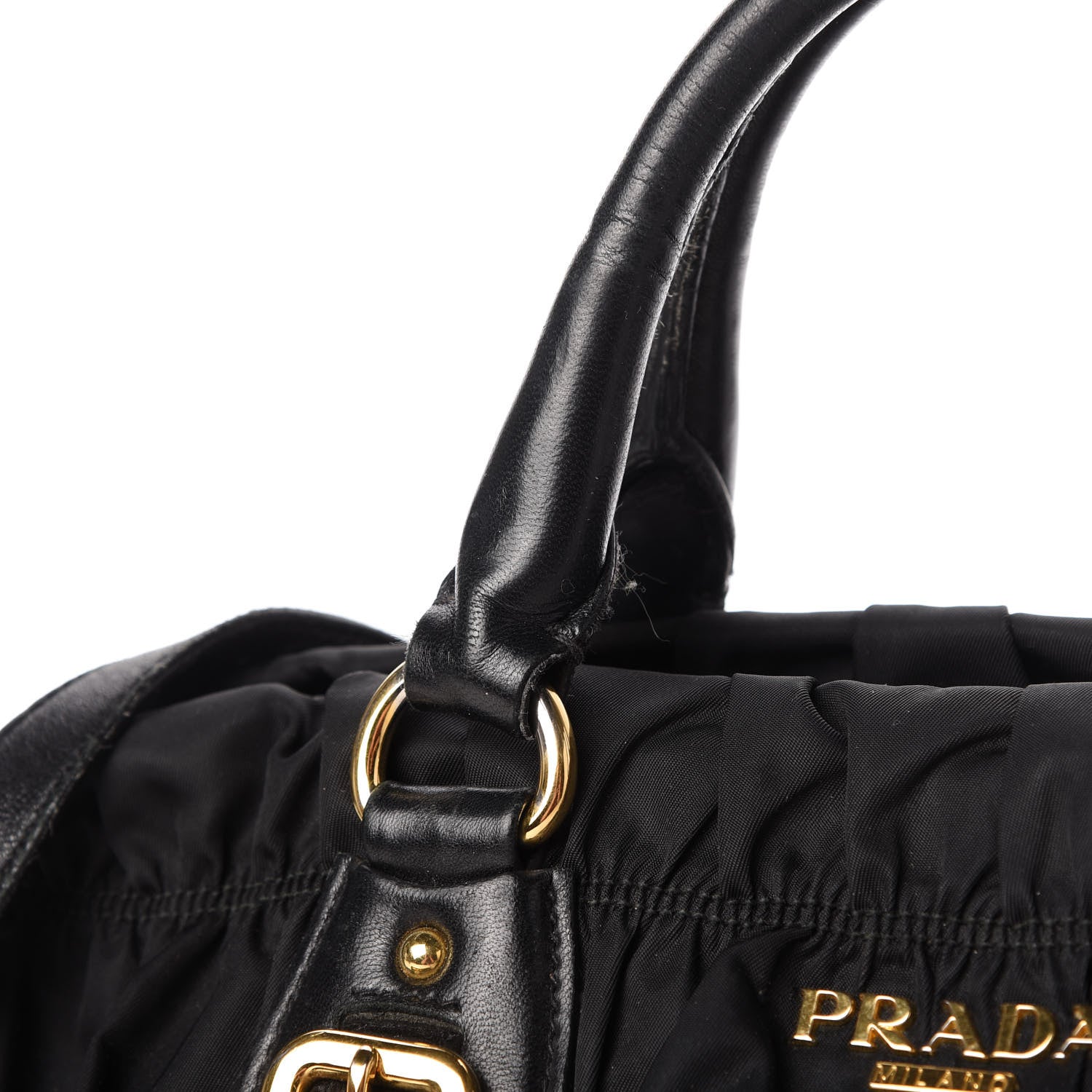 Prada Tessuto Nylon Gaufre Shopping Satchel Black 11 of 20