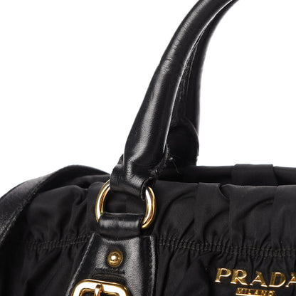 Prada Tessuto Nylon Gaufre Shopping Satchel Black 11 of 20