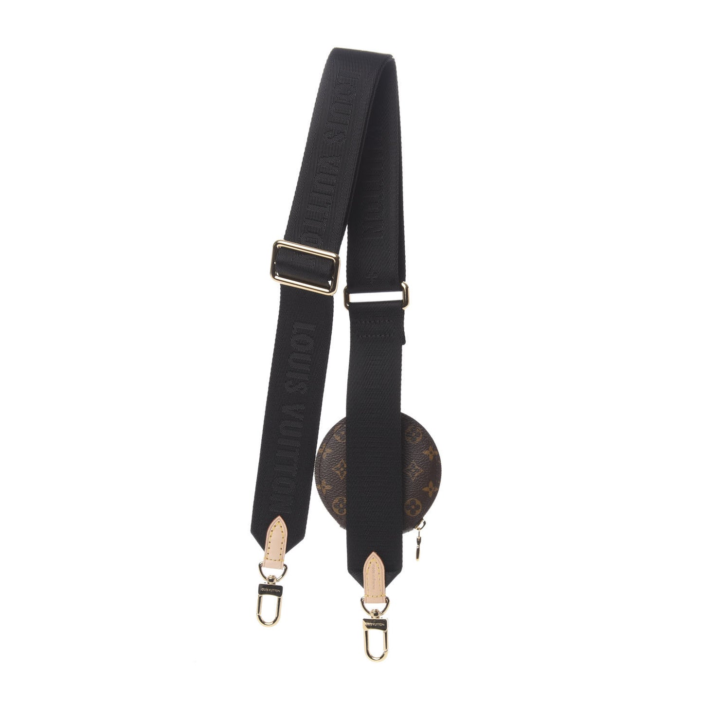 Monogram Multi Pochette Accessories Bandouliere Shoulder Strap Black