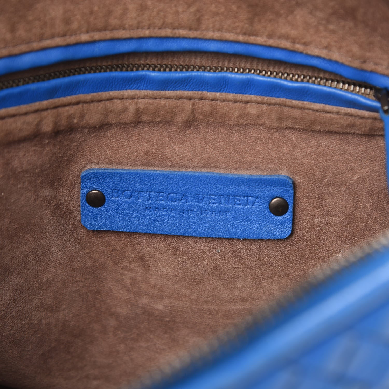 Bottega Veneta Nappa Intrecciato Nodini Bag Signal Blue 6 of 14